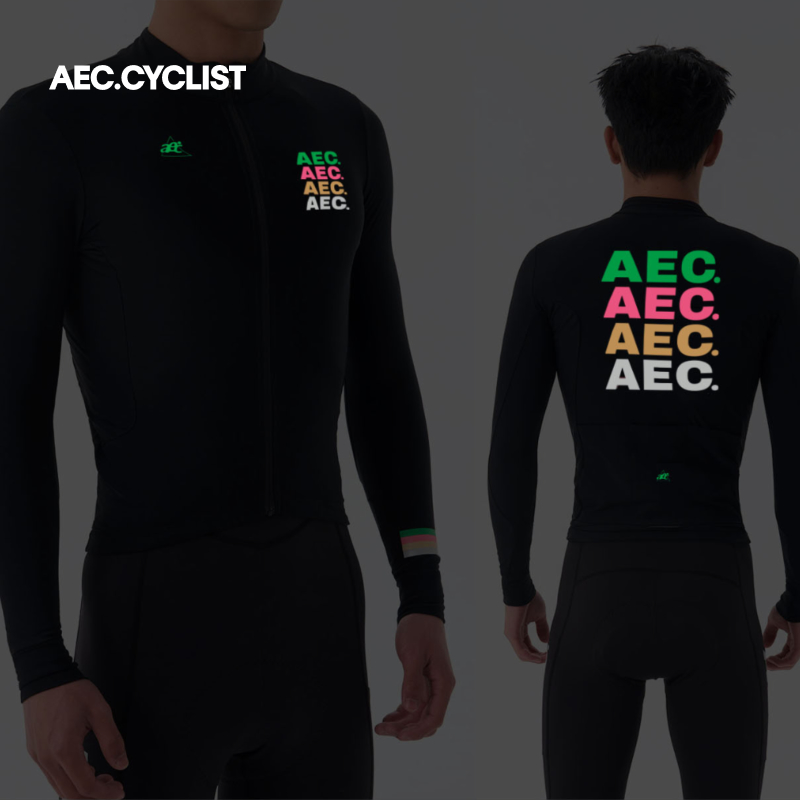 Winter Clothing Logos - AEC.CYCLIST Maillot de cyclisme en polaire