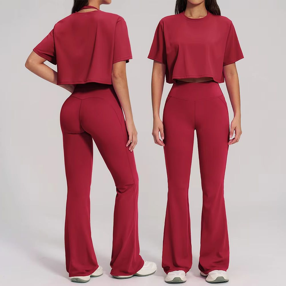 Winter Clothing Logos - Ensemble de yoga 2 pièces, tenue